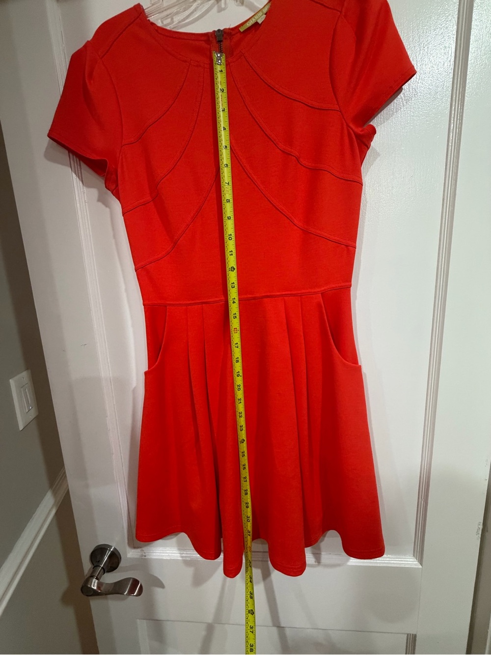 Gianni Bini Bright Red Short Sleeve Dress - Picture 7 of 10